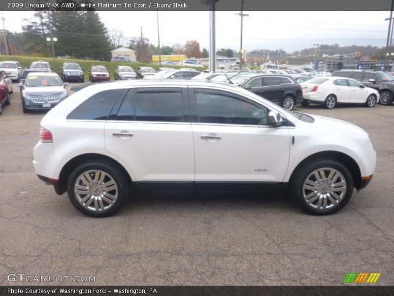 White Platinum Tri Coat / Ebony Black 2009 Lincoln MKX AWD