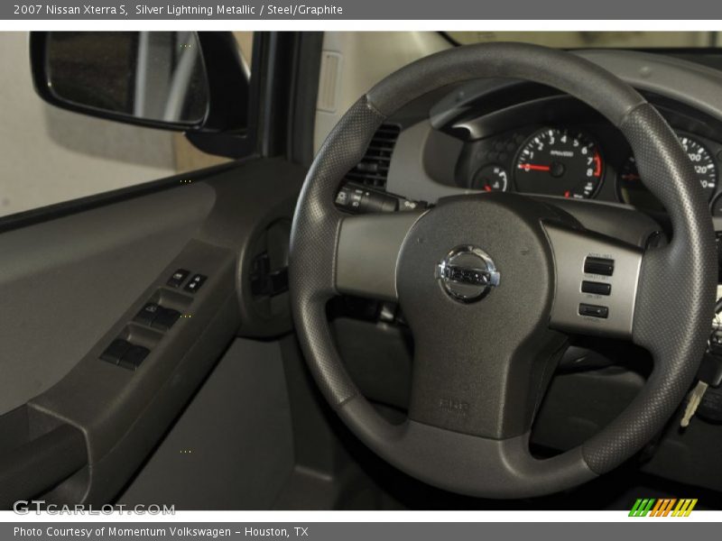 Silver Lightning Metallic / Steel/Graphite 2007 Nissan Xterra S