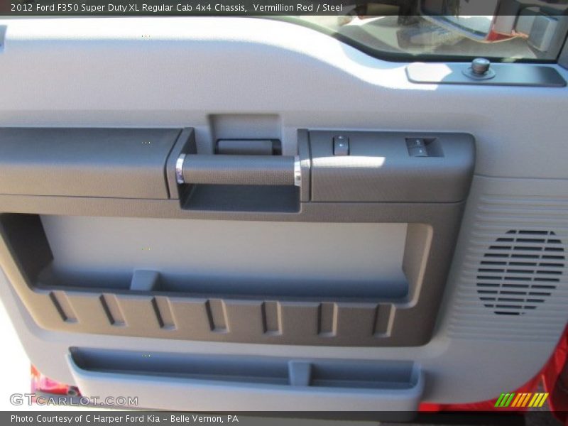 Vermillion Red / Steel 2012 Ford F350 Super Duty XL Regular Cab 4x4 Chassis