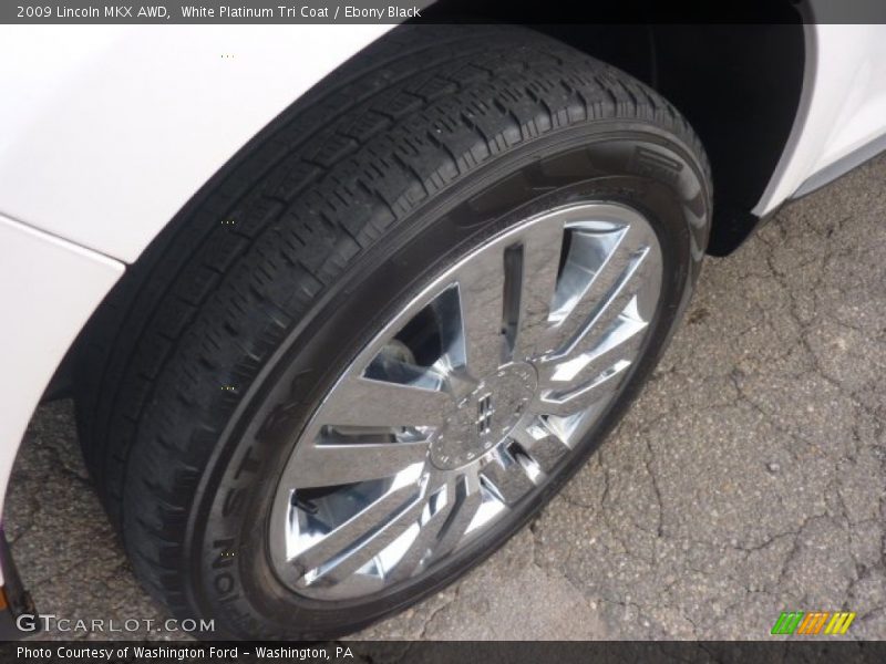 White Platinum Tri Coat / Ebony Black 2009 Lincoln MKX AWD