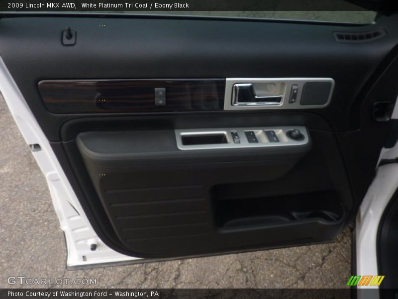 White Platinum Tri Coat / Ebony Black 2009 Lincoln MKX AWD