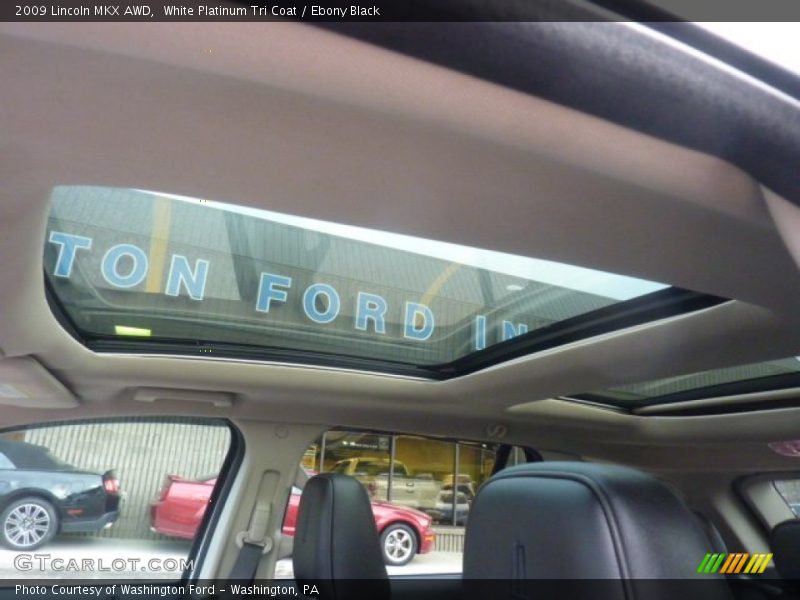 White Platinum Tri Coat / Ebony Black 2009 Lincoln MKX AWD