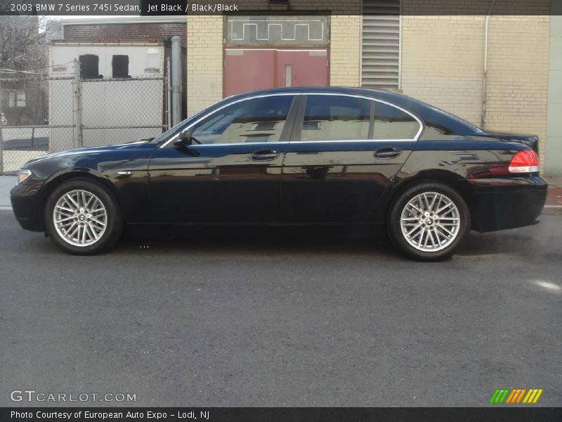 Jet Black / Black/Black 2003 BMW 7 Series 745i Sedan