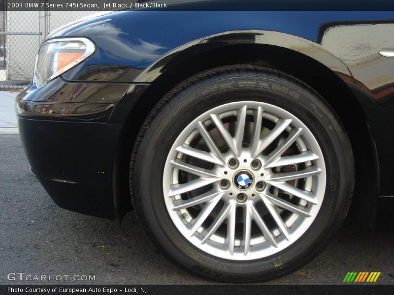 Jet Black / Black/Black 2003 BMW 7 Series 745i Sedan
