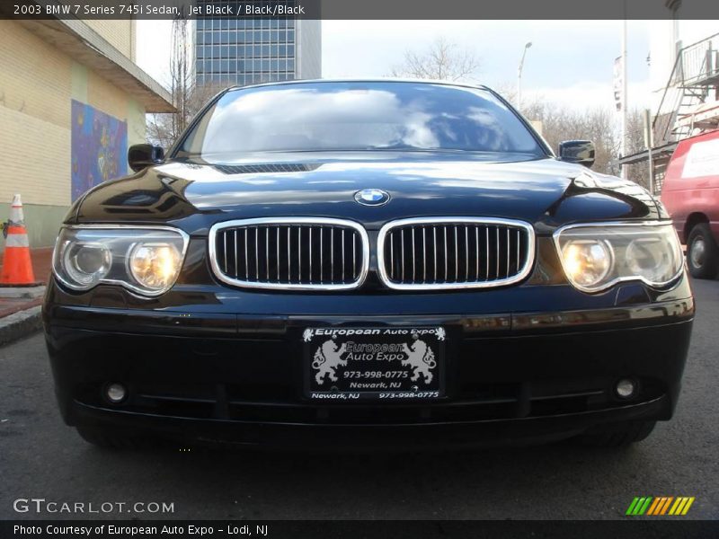 Jet Black / Black/Black 2003 BMW 7 Series 745i Sedan