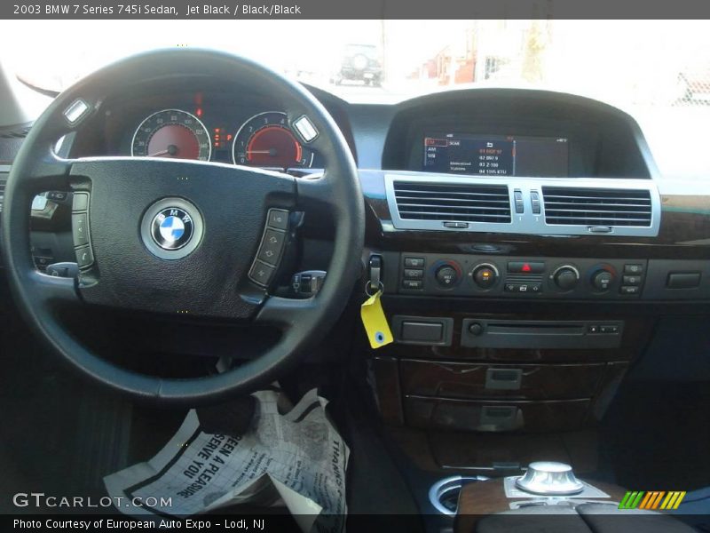 Jet Black / Black/Black 2003 BMW 7 Series 745i Sedan