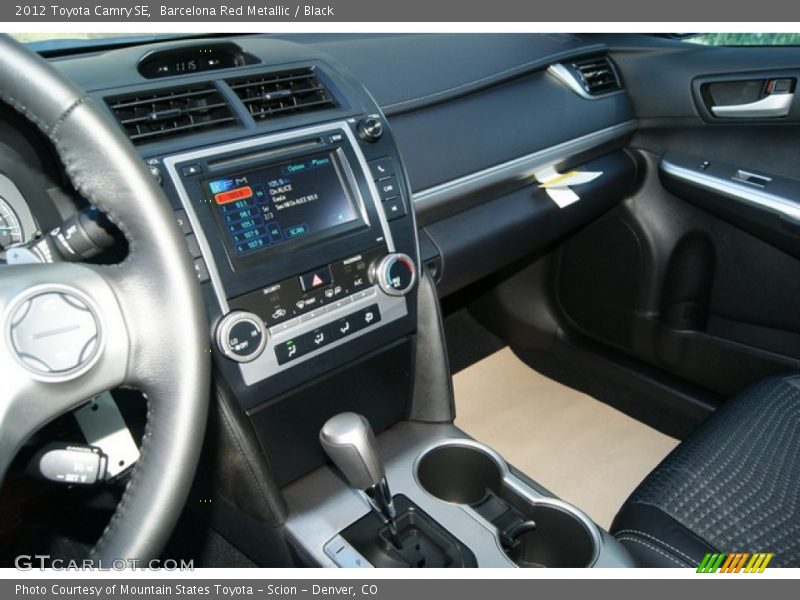 Barcelona Red Metallic / Black 2012 Toyota Camry SE
