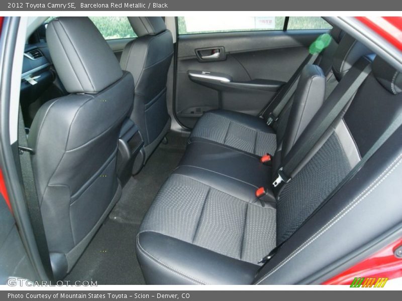 Barcelona Red Metallic / Black 2012 Toyota Camry SE