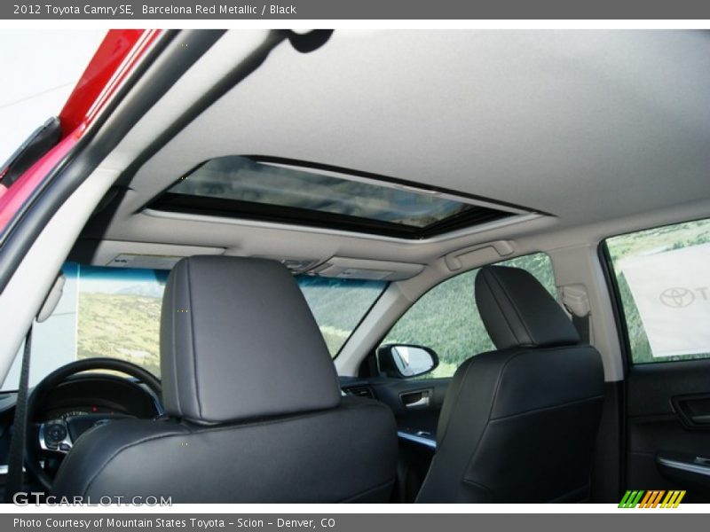 Barcelona Red Metallic / Black 2012 Toyota Camry SE