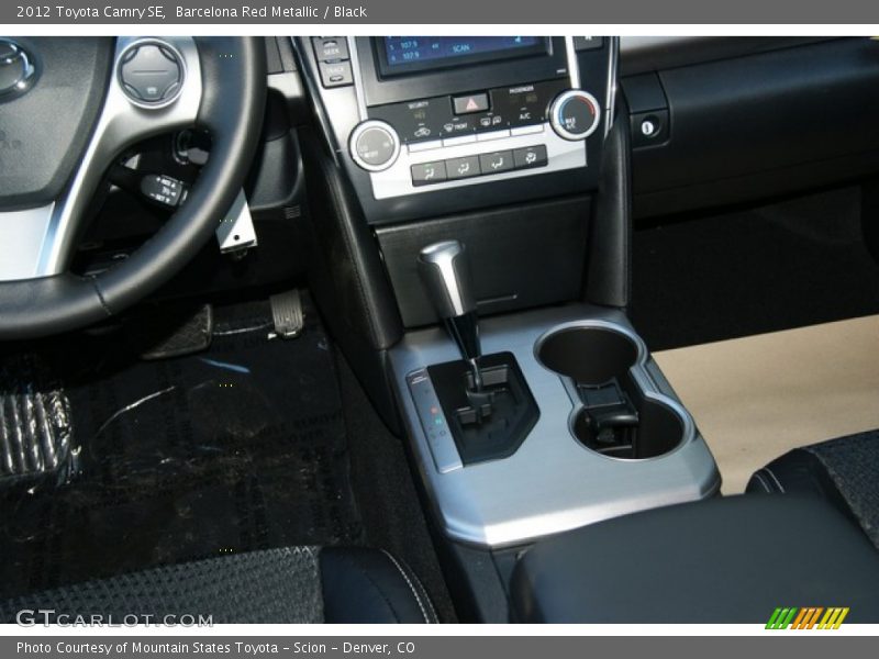Barcelona Red Metallic / Black 2012 Toyota Camry SE