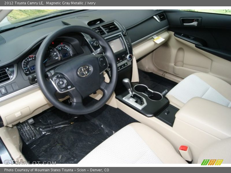 Magnetic Gray Metallic / Ivory 2012 Toyota Camry LE