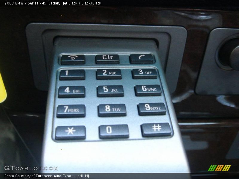 Jet Black / Black/Black 2003 BMW 7 Series 745i Sedan