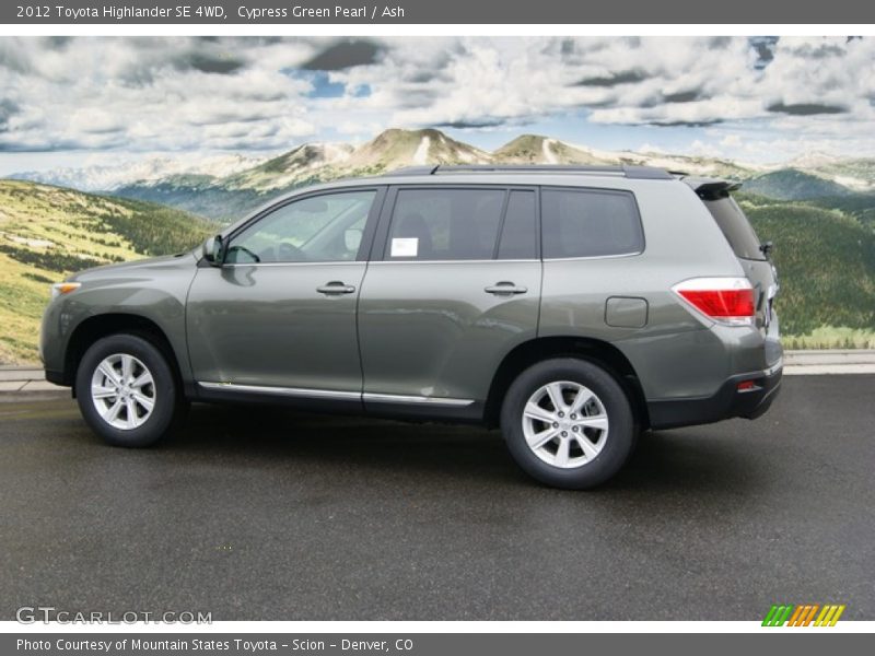 Cypress Green Pearl / Ash 2012 Toyota Highlander SE 4WD