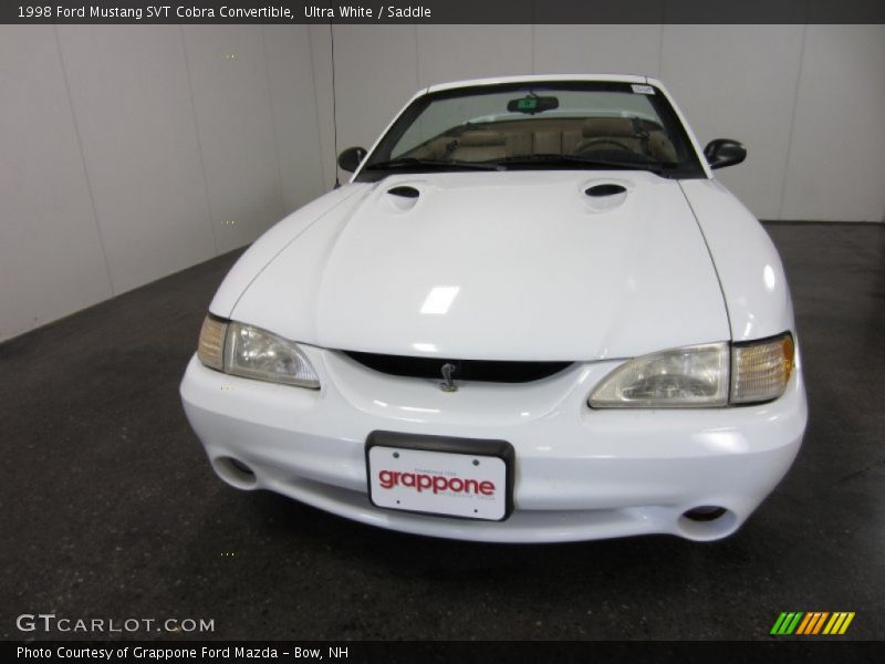 Ultra White / Saddle 1998 Ford Mustang SVT Cobra Convertible