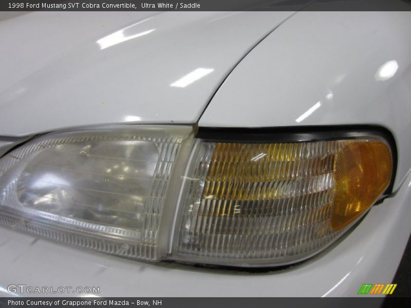 Ultra White / Saddle 1998 Ford Mustang SVT Cobra Convertible