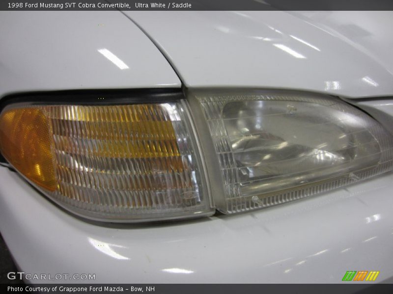 Ultra White / Saddle 1998 Ford Mustang SVT Cobra Convertible