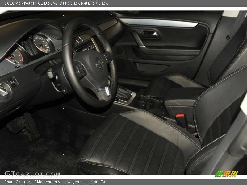 Deep Black Metallic / Black 2010 Volkswagen CC Luxury
