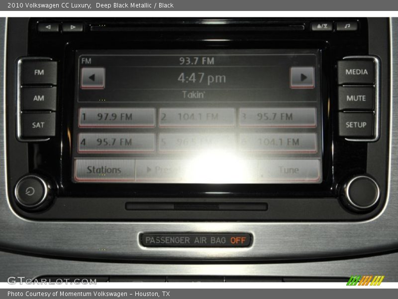 Deep Black Metallic / Black 2010 Volkswagen CC Luxury