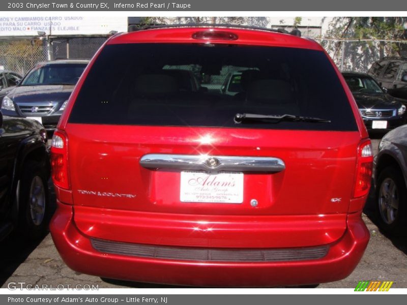 Inferno Red Pearl / Taupe 2003 Chrysler Town & Country EX