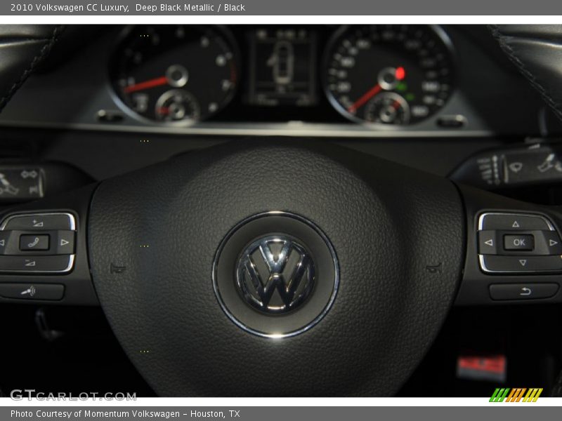 Deep Black Metallic / Black 2010 Volkswagen CC Luxury