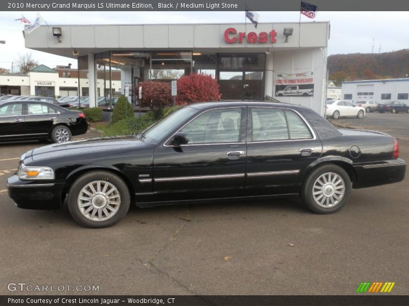 Black / Medium Light Stone 2010 Mercury Grand Marquis LS Ultimate Edition