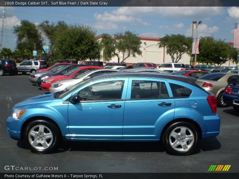 Surf Blue Pearl / Dark Slate Gray 2008 Dodge Caliber SXT