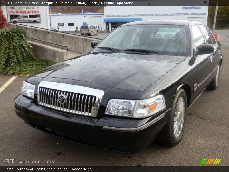 Black / Medium Light Stone 2010 Mercury Grand Marquis LS Ultimate Edition