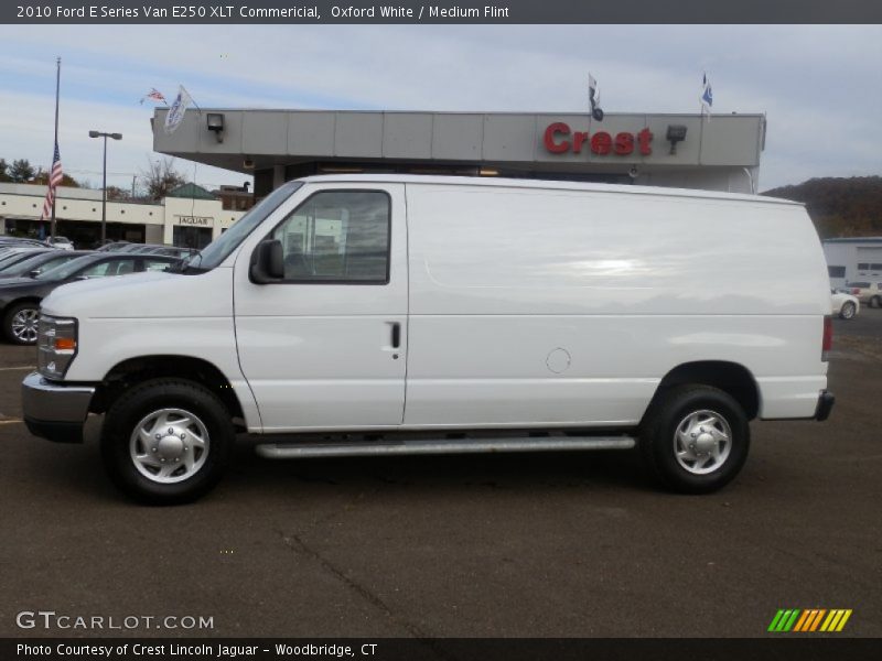 Oxford White / Medium Flint 2010 Ford E Series Van E250 XLT Commericial