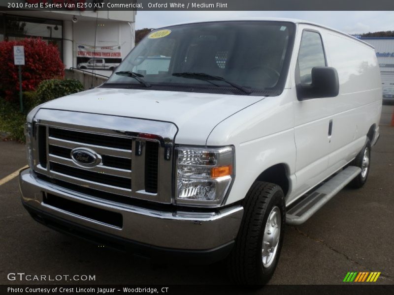 Oxford White / Medium Flint 2010 Ford E Series Van E250 XLT Commericial