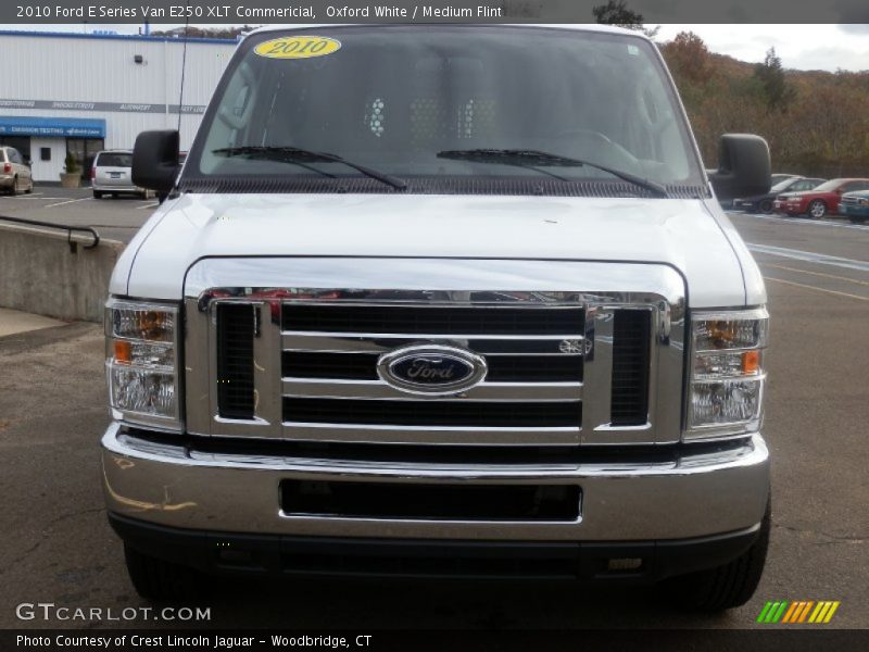 Oxford White / Medium Flint 2010 Ford E Series Van E250 XLT Commericial