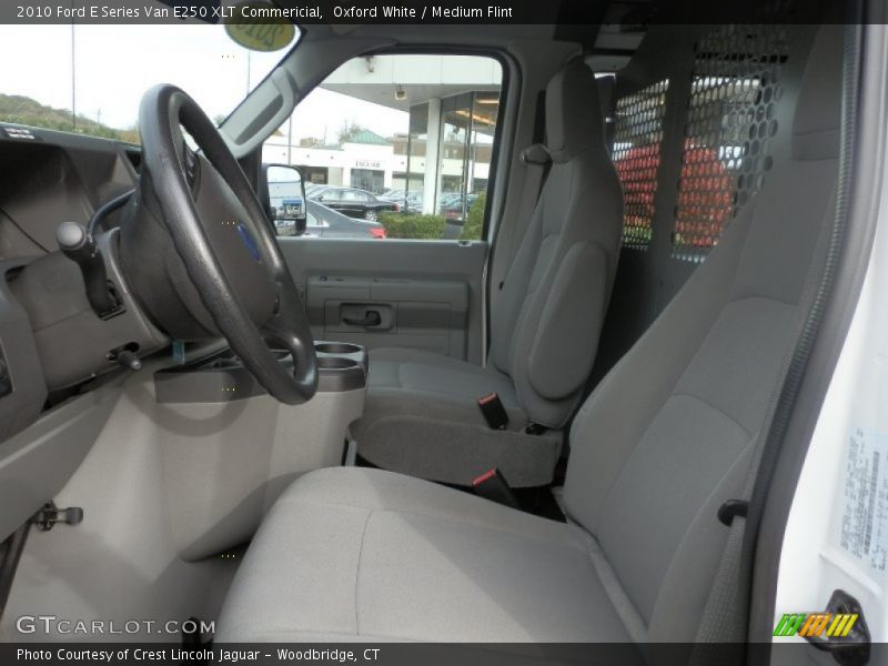Oxford White / Medium Flint 2010 Ford E Series Van E250 XLT Commericial