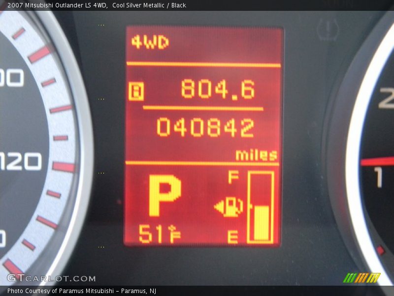 Cool Silver Metallic / Black 2007 Mitsubishi Outlander LS 4WD