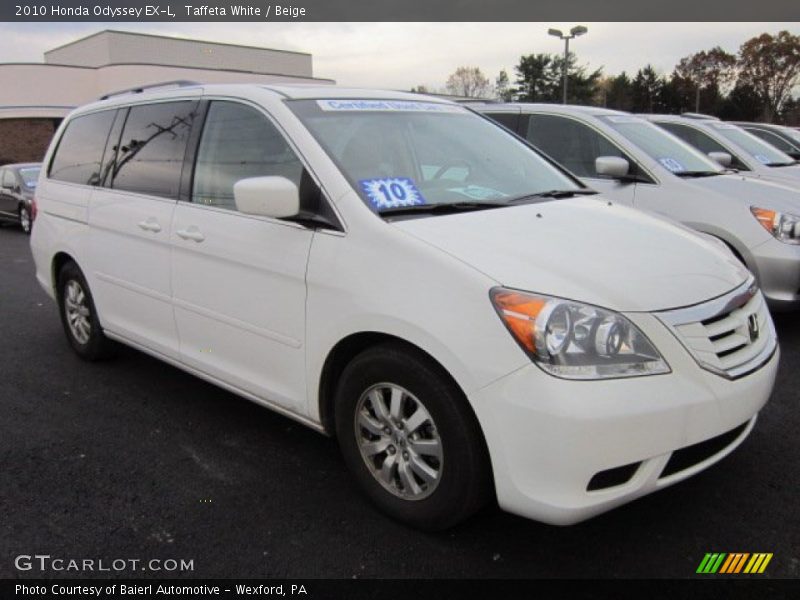 Taffeta White / Beige 2010 Honda Odyssey EX-L