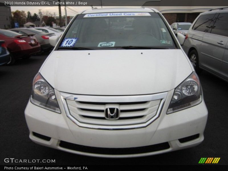 Taffeta White / Beige 2010 Honda Odyssey EX-L