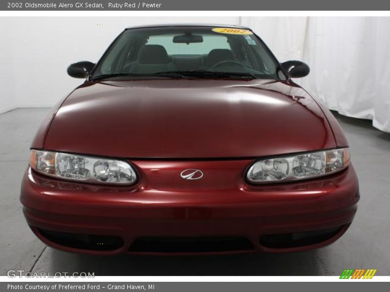 Ruby Red / Pewter 2002 Oldsmobile Alero GX Sedan