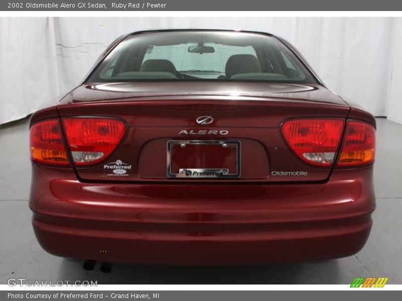 Ruby Red / Pewter 2002 Oldsmobile Alero GX Sedan