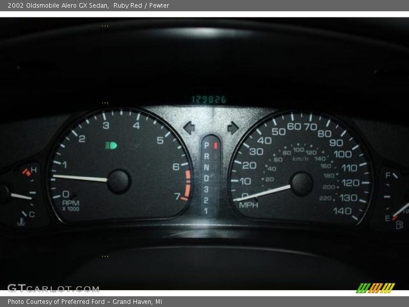 Ruby Red / Pewter 2002 Oldsmobile Alero GX Sedan