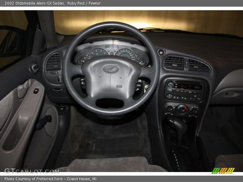 Ruby Red / Pewter 2002 Oldsmobile Alero GX Sedan