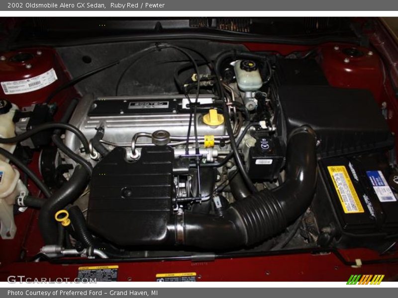 Ruby Red / Pewter 2002 Oldsmobile Alero GX Sedan
