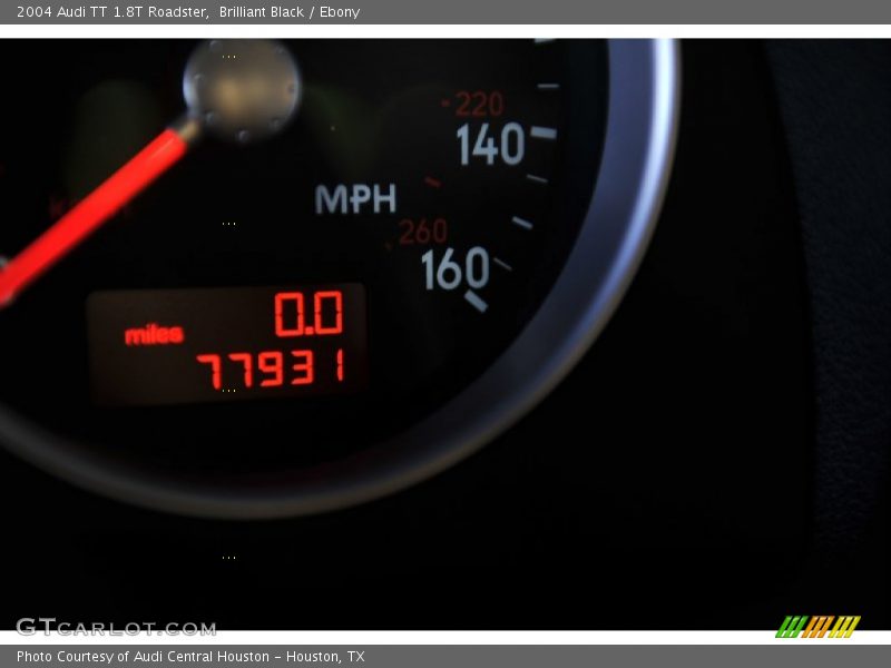 Brilliant Black / Ebony 2004 Audi TT 1.8T Roadster