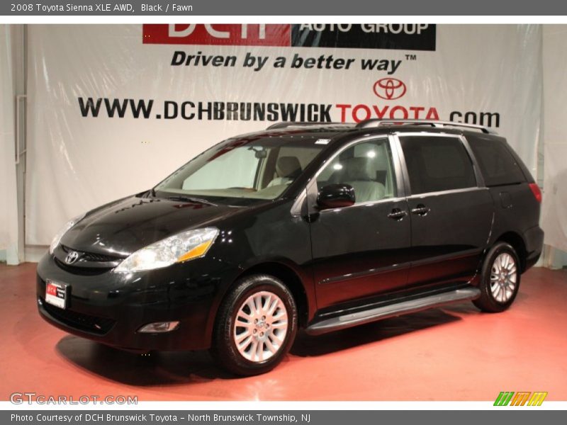 Black / Fawn 2008 Toyota Sienna XLE AWD
