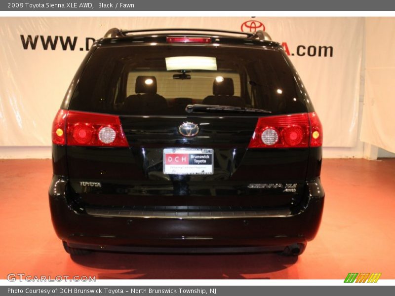 Black / Fawn 2008 Toyota Sienna XLE AWD