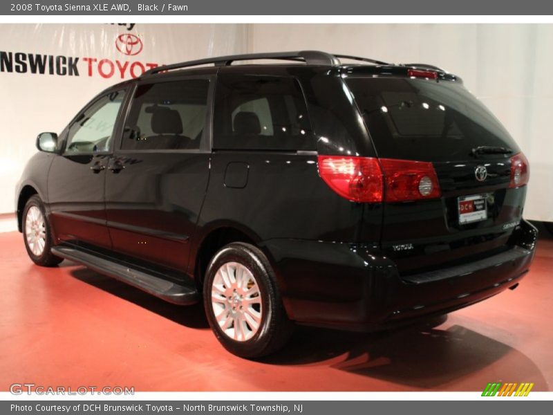Black / Fawn 2008 Toyota Sienna XLE AWD