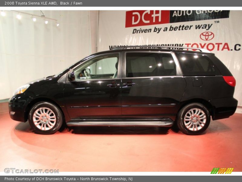 Black / Fawn 2008 Toyota Sienna XLE AWD