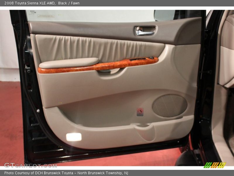 Black / Fawn 2008 Toyota Sienna XLE AWD