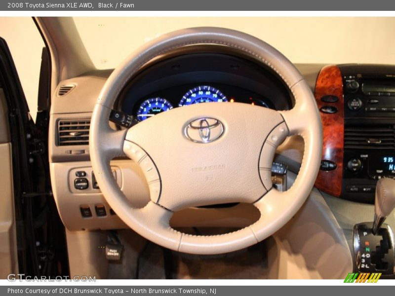 Black / Fawn 2008 Toyota Sienna XLE AWD