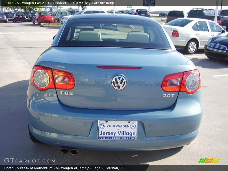 Eismeer Blue Metallic / Cornsilk Beige 2007 Volkswagen Eos 2.0T