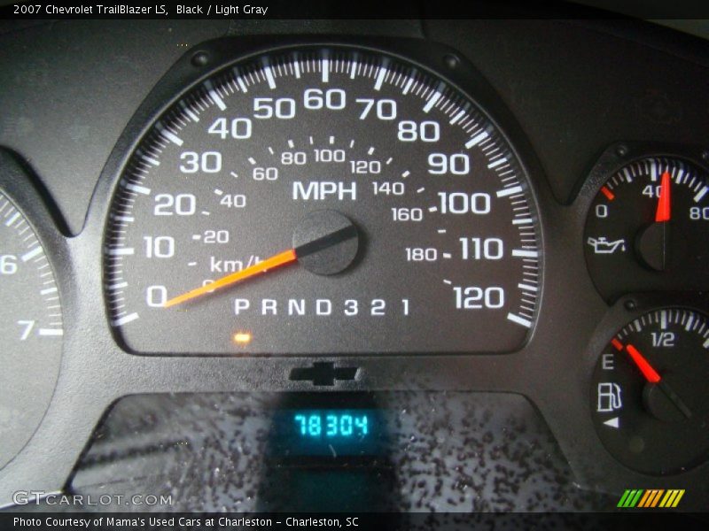 Black / Light Gray 2007 Chevrolet TrailBlazer LS