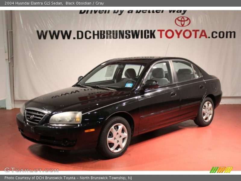 Black Obsidian / Gray 2004 Hyundai Elantra GLS Sedan