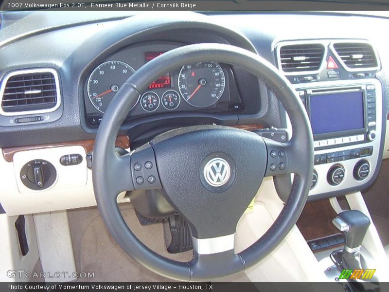 Eismeer Blue Metallic / Cornsilk Beige 2007 Volkswagen Eos 2.0T